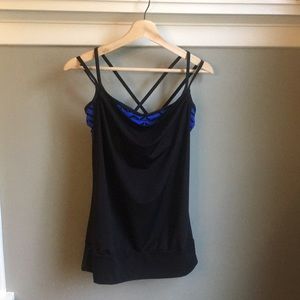 Lucy workout tank with bra